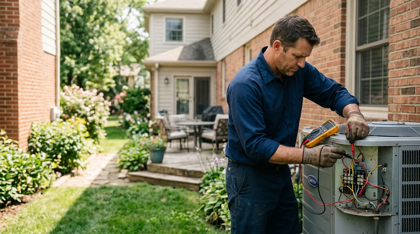 HVAC technician working near Salisbury Center, NY